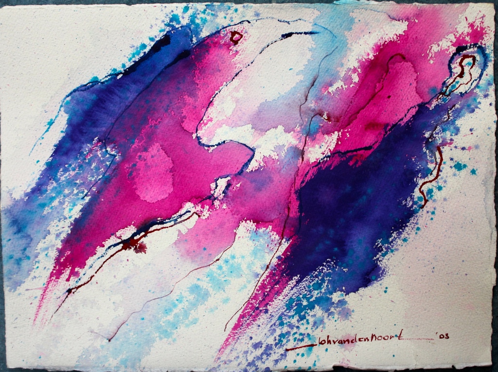 JOHANN VAN DEN NOORT, Gouache 2003  verkocht voor € 40!