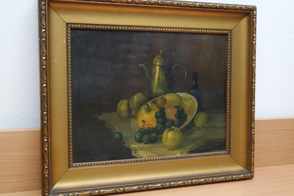 Onbekende kunstenaar (20e eeuw) - olieverf op paneel - stilleven kopen? Bied vanaf 70!