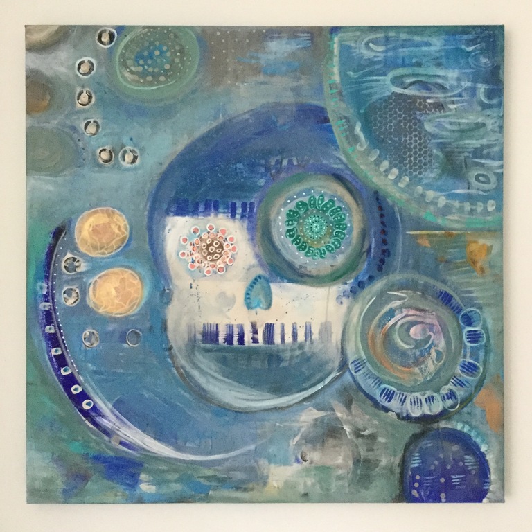 Jill Hanssen - TRUST THE UNIVERSE - Acryl op 3D doek kopen? Bied vanaf 499!
