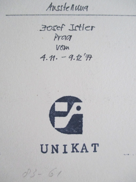 Josef Istler, zeefdruk, 1977 Praag, Cobra kopen? Bied vanaf 35!