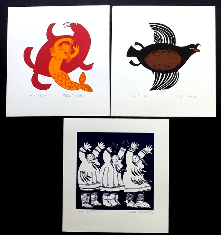 Rie Munoz - 3x litho - Eskimo Art afbeeldingen kopen? Bied vanaf 1!