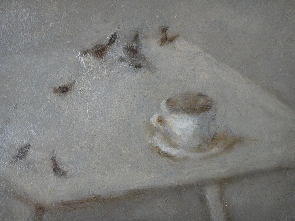 Theo Swagemakers - olieverf op board - tafeltje aan de kust (ta) kopen? Bied vanaf 225!