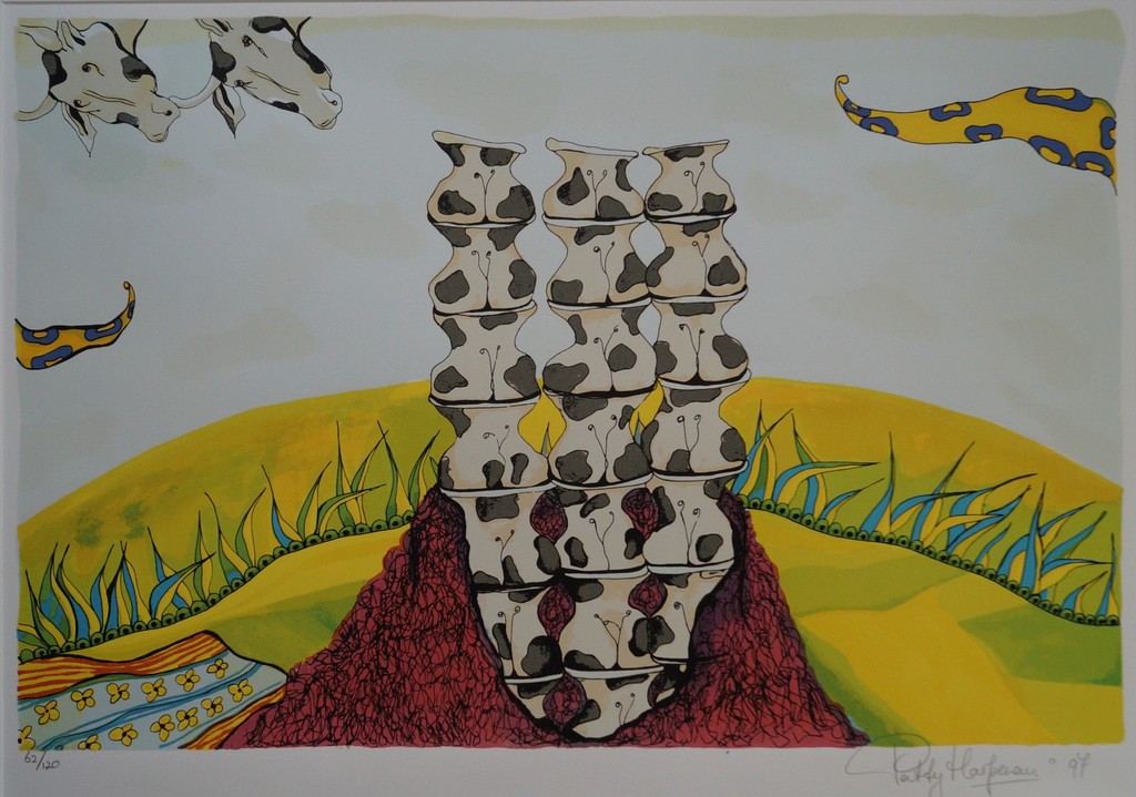 Patty Harpenau - gesigneerde zeefdruk - 1997 verkocht voor € 45!