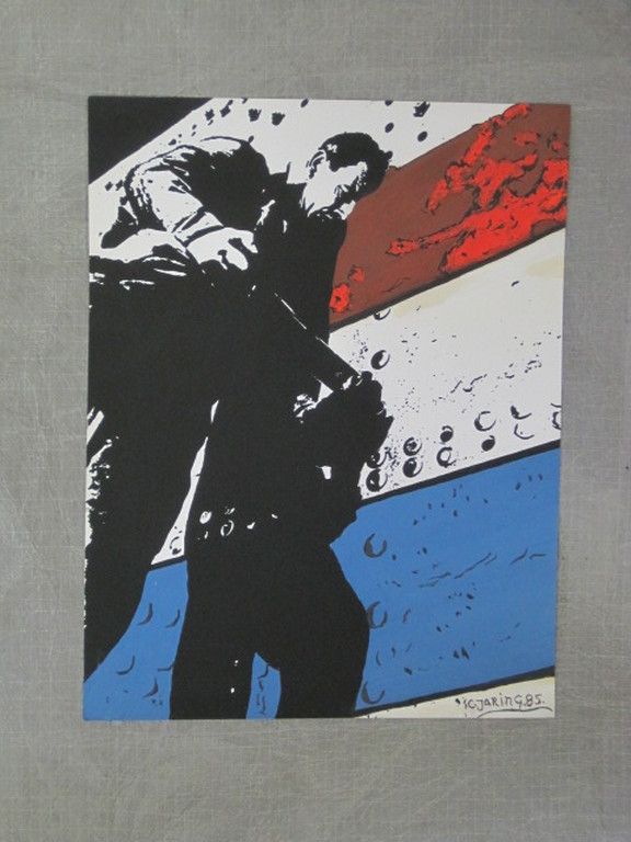 Cor Jaring (1936-2013) Amsterdam "havenarbeider" gem.techniek gesigneerd 1985 kopen? Bied vanaf 1!