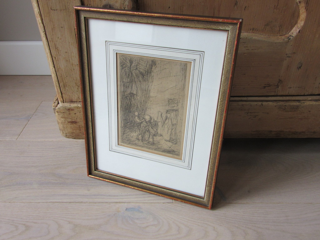 Marius Bauer - Ets - Turkse koopman Damascus, handgesigneerd, No11 en verso kopen? Bied vanaf 175!