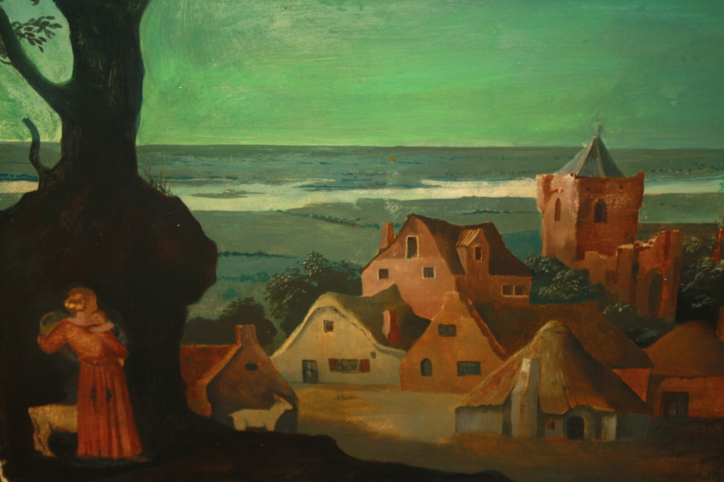 Surrealisme DAME met KIND door W NIJS kopen? Bied vanaf 100!