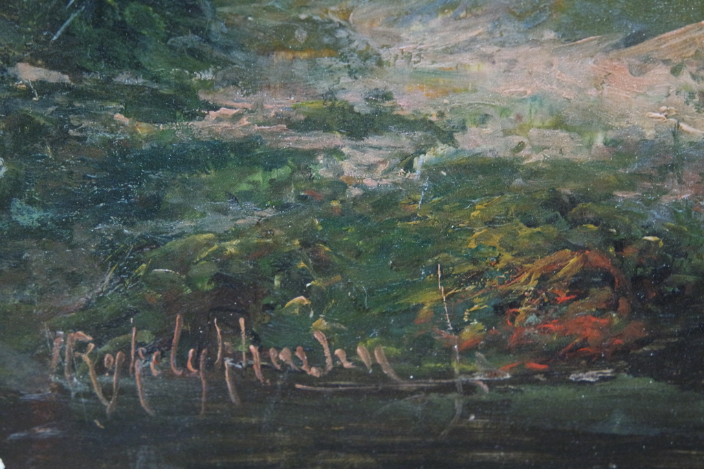 Hermanus Jan Hendrik Rijkelijkhuijsen (1813-1883)-olieverf op paneel - landschap kopen? Bied vanaf 245!