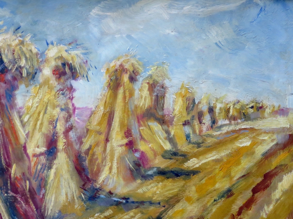 Gerrit (Gert) Stegeman (1858-1940) - Olieverf korenschoven - Arnhem kopen? Bied vanaf 350!