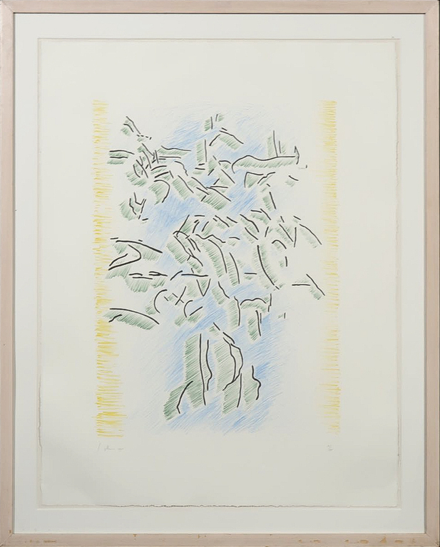 Jaap Hillenius: Litho, Zonder titel - Ingelijst kopen? Bied vanaf 1!