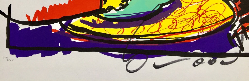 Herman Brood - Originele Handgesigneerde Zeefdruk: "kijk, dit is um" kopen? Bied vanaf 1!