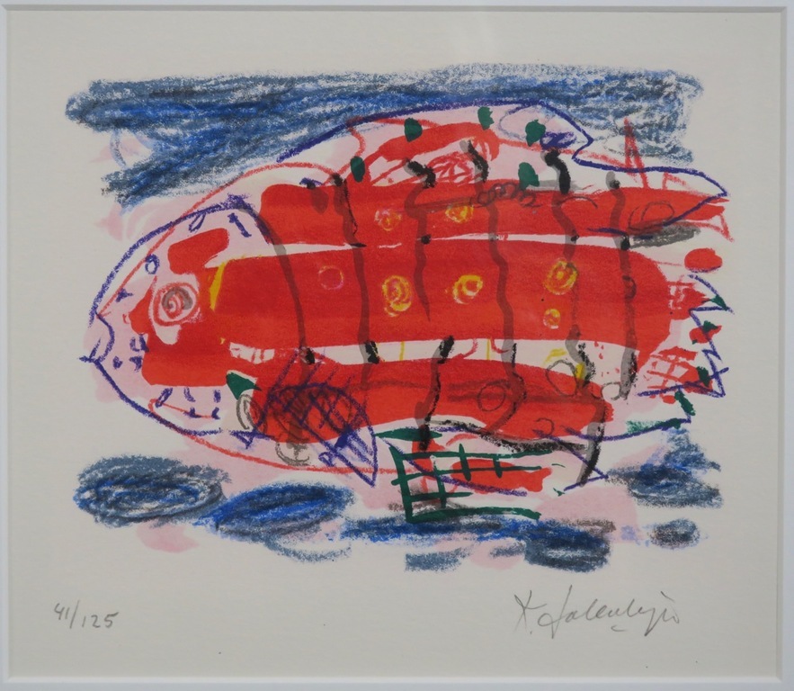 Kees Salentijn: Zeefdruk, Zonder titel - Ingelijst kopen? Bied vanaf 35!