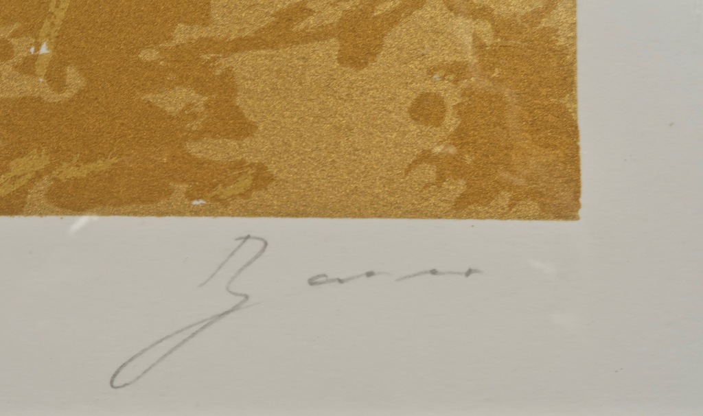 Menno Bauer: Litho, Voor geluk op de knieën II - Ingelijst kopen? Bied vanaf 40!