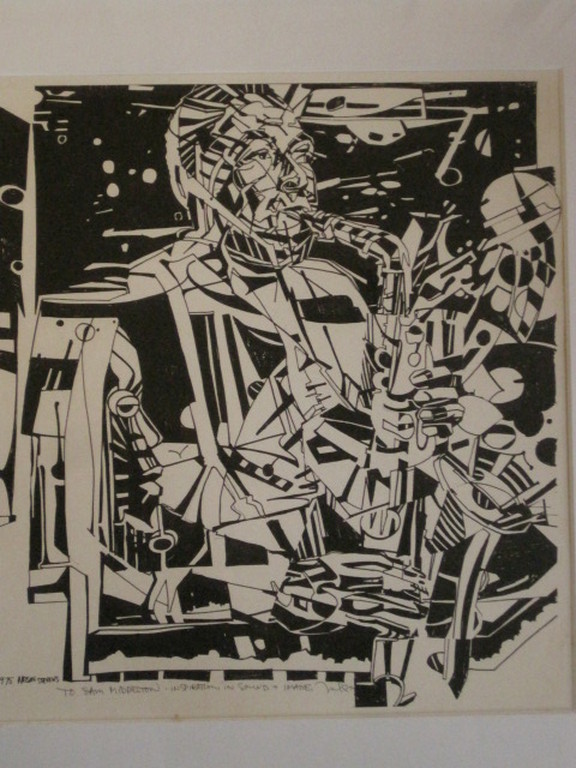 Nelson Stevens (1938-) Litho "Charlie Bird Parker" attributed to Sam Middleton kopen? Bied vanaf 1!