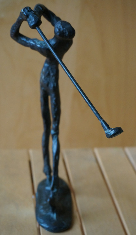 golfspeler in prima conditie, jaartal onbekend, oplage onbekend/verbronsd metaal kopen? Bied vanaf 35!