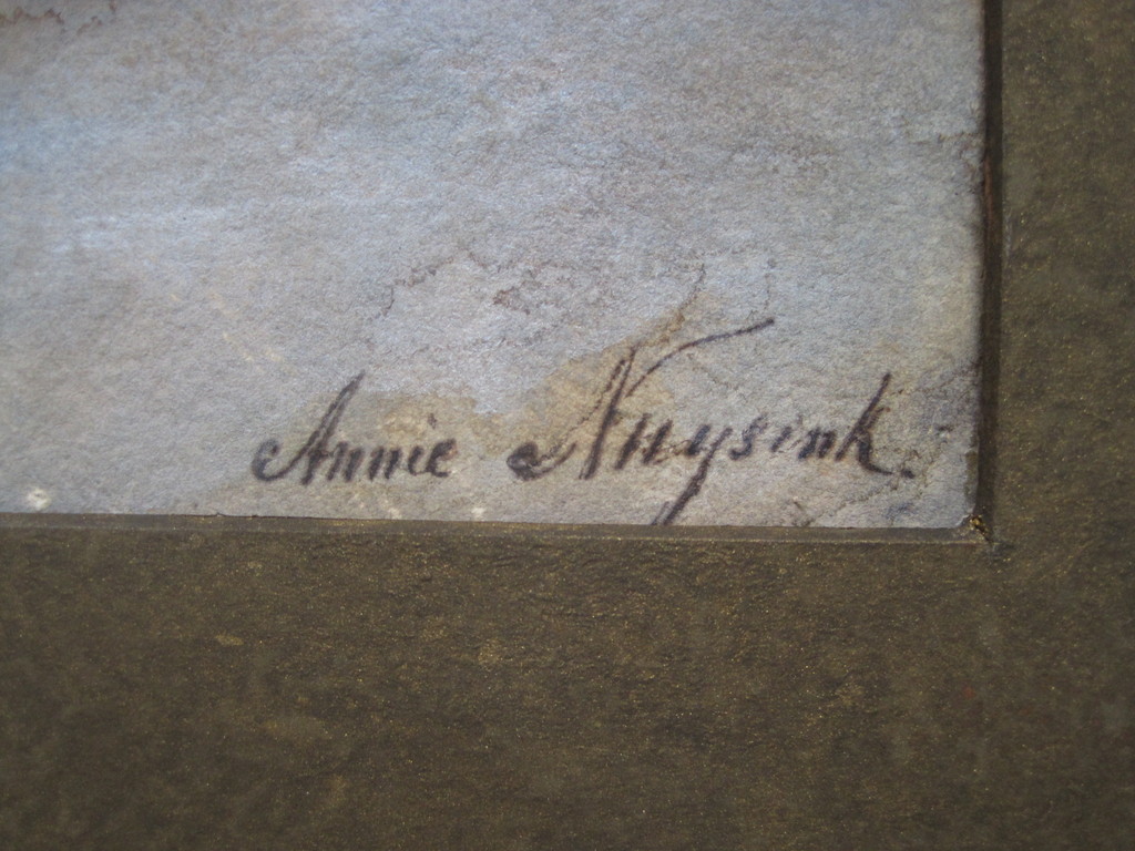 gesigneerd Nuysink - pastel "Oosterse pop op kist" omstreeks 1920 kopen? Bied vanaf 1!
