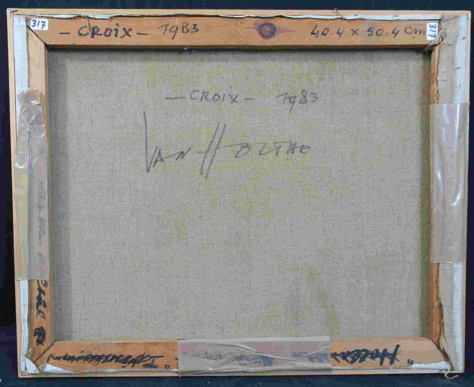 Jan van Holthe: Olieverf op doek, Croix - Ingelijst kopen? Bied vanaf 100!