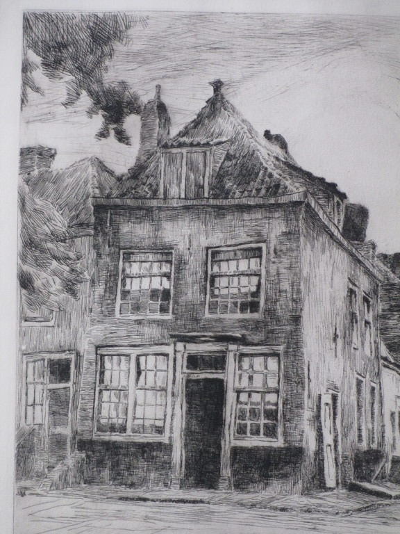 Albert Baertsoen, Oud Zeeuwse straatje, Ets kopen? Bied vanaf 30!