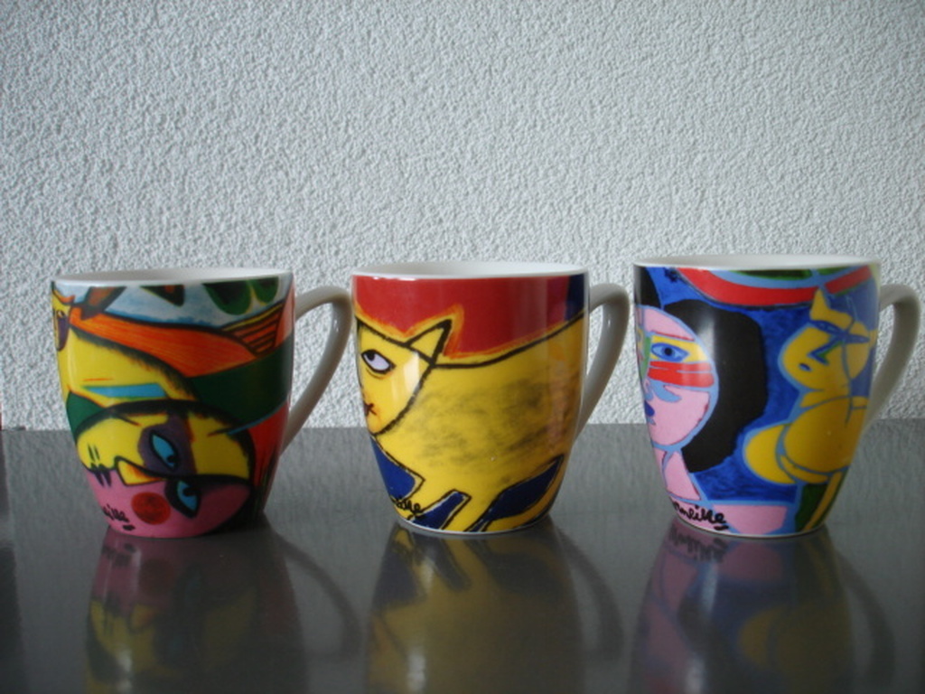 CORNEILLE - keramiek, drie senseo-kopjes kopen? Bied vanaf 14!