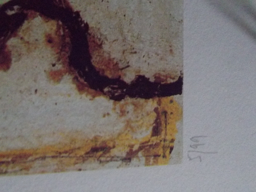 Zonder titel, lithografie, handgesigneerd rechts , afmeting 50 x 66,  kopen? Bied vanaf 120!