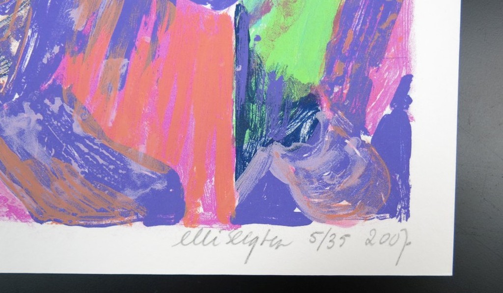 Lot met 2 zeefdrukken van Ellie Slegten: Plaatsmaken kopen? Bied vanaf 1!