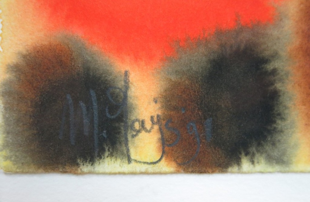 Mareike Geys: Aquarel, Champignon pion -Ingelijst kopen? Bied vanaf 50!