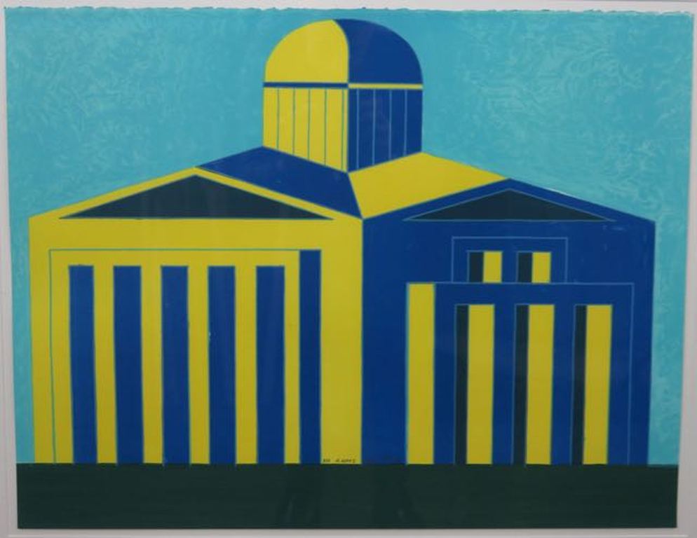 Ko Aarts: Litho, Zonder titel -Ingelijst verkocht voor € 80!