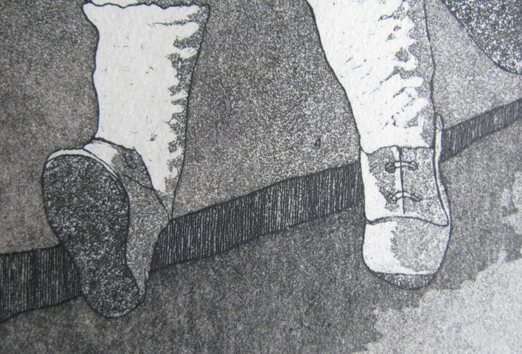 Paul Hillebrand - SCHARNIEREND POPJE (2e staat) - ets kopen? Bied vanaf 1!