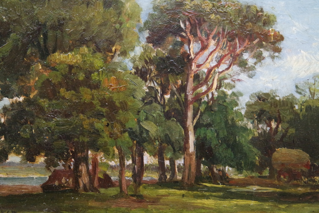 Jan van Vuuren - olieverf op board - landschap kopen? Bied vanaf 299!