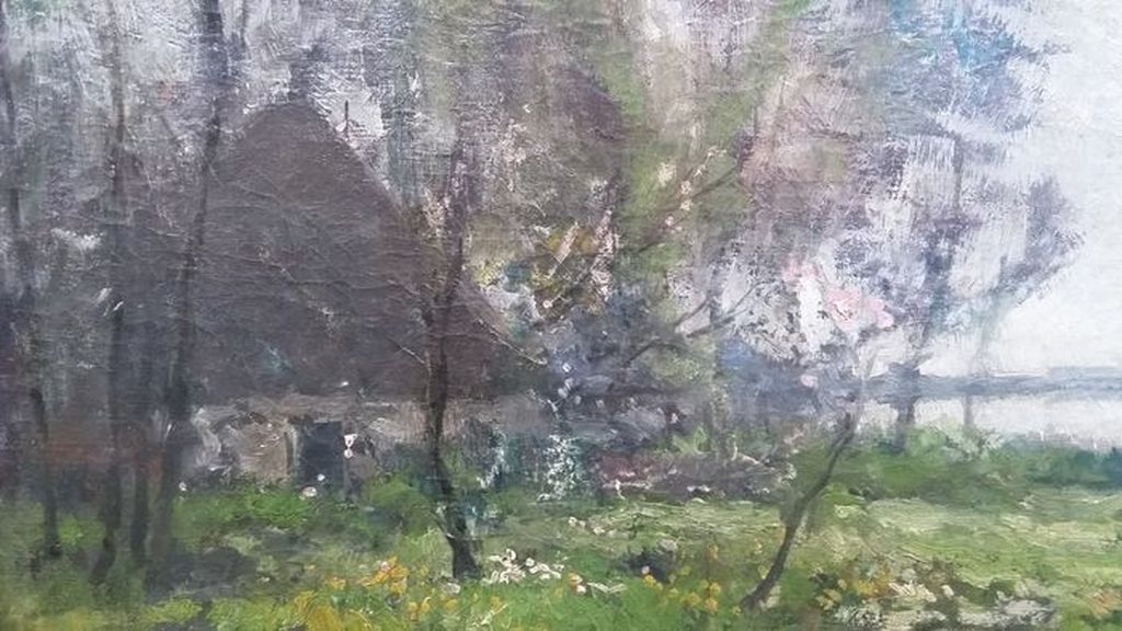 ERD Schaap (1862-1939) - Boerderij - olieverf op doek - gesigneerd  kopen? Bied vanaf 195!