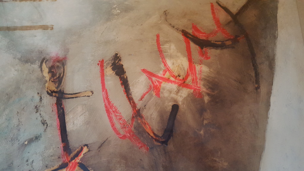 Zeer speciaal : Roy Fairchild - Woodard (1953) - acryl op paneel - gesigneerd kopen? Bied vanaf 175!