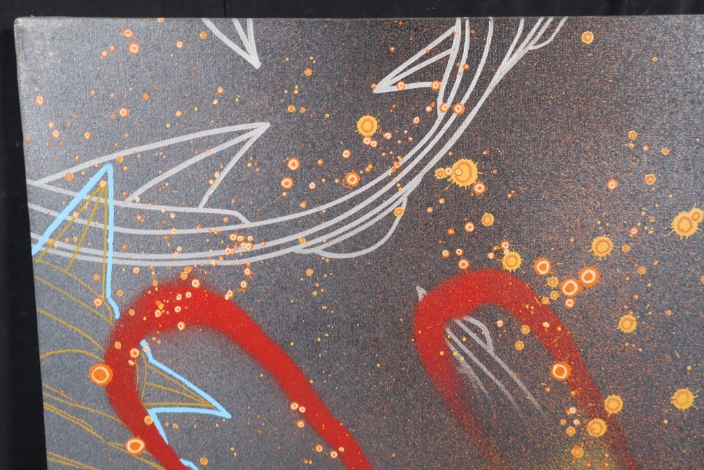 KOOR: Spray paint op doek, Cosmosis  kopen? Bied vanaf 200!