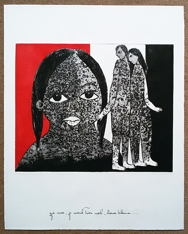 Ans Wortel - Ga mee, aquatint ets kopen? Bied vanaf 70!