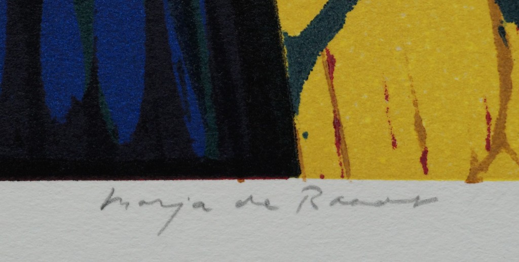 Marja de Raadt - gesigneerde linosnede - Elegie II kopen? Bied vanaf 30!