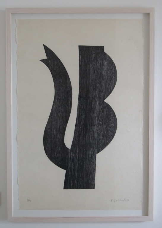 Klaas Gubbels grote houtdruk 'Kan met dubbel oor' - 2012. kopen? Bied vanaf 850!