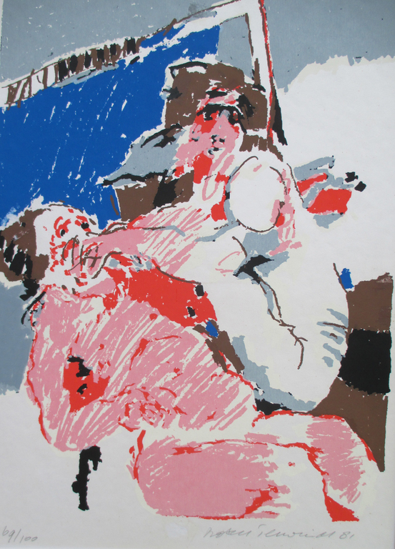 Robert Terwindt: Kleurenzeefdruk, Bij de tandarts verkocht voor € 35!