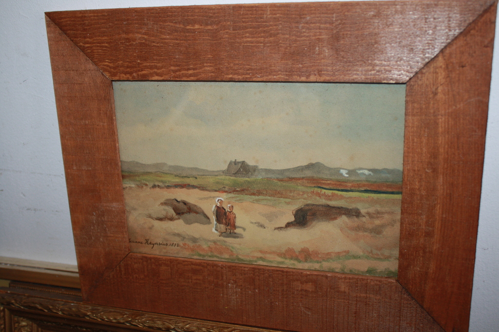 J Marie HEYNSIUS 1860-1920 - KINDEREN IN DE DUINEN bij WASSENAAR 1883 kopen? Bied vanaf 1!