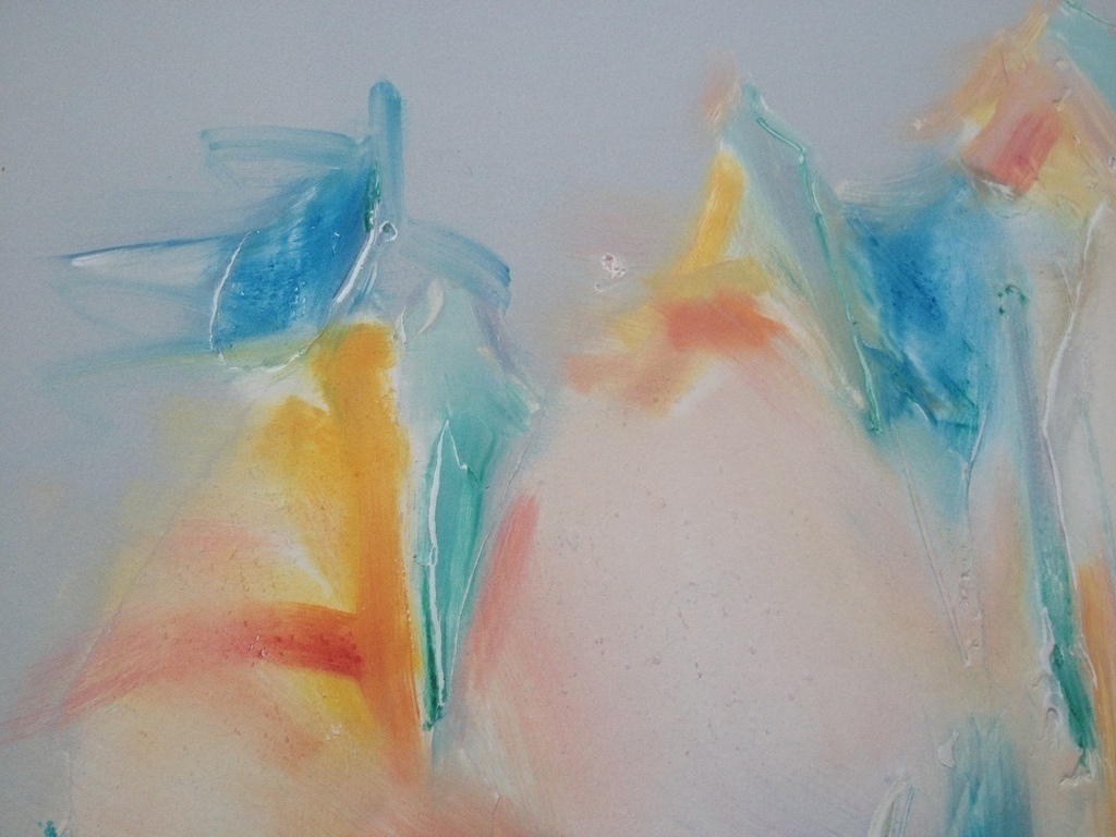 Prachtige en zeer grote ets (monotype), Jean Richardson, 'Stormy Herd', 1996 kopen? Bied vanaf 250!