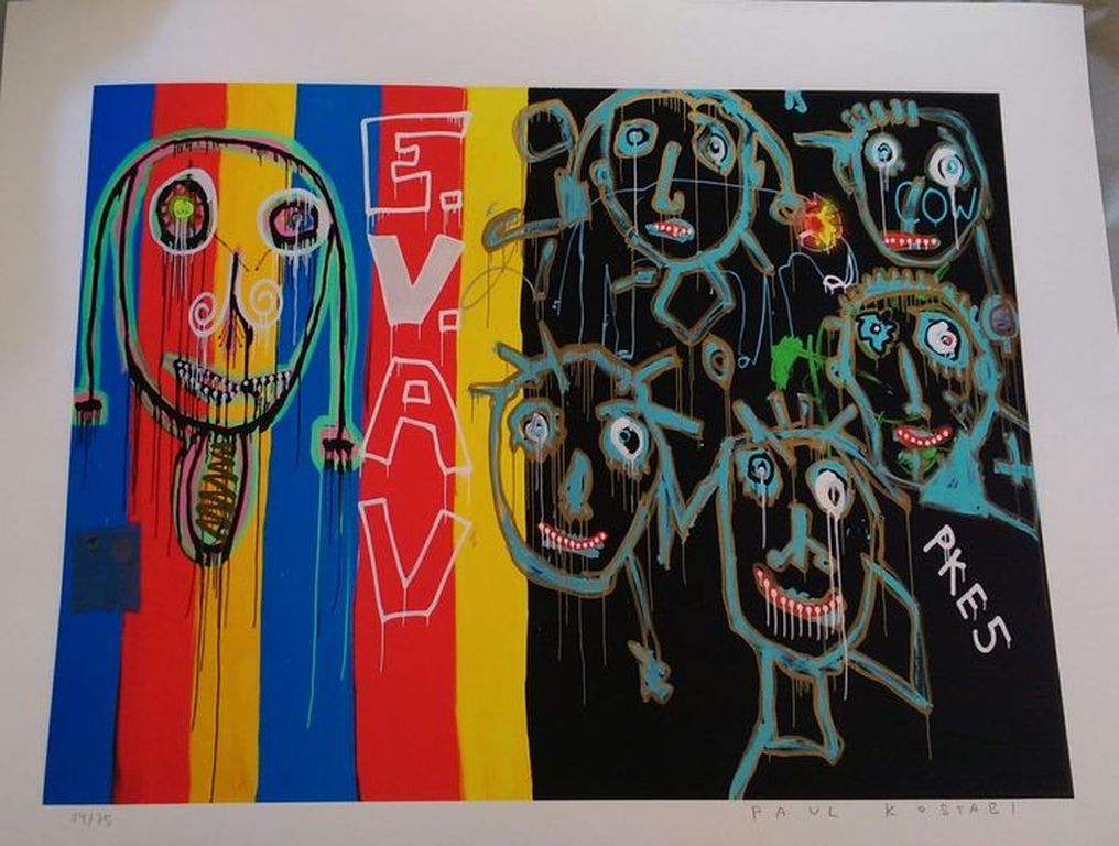 Paul Kostabi - Giclee - Best Ever - Handgesigneerd  kopen? Bied vanaf 30!