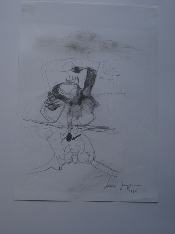 Unieke potloodtekening Remy Jungerman "They are Crying" gesigd 1998 kopen? Bied vanaf 1!