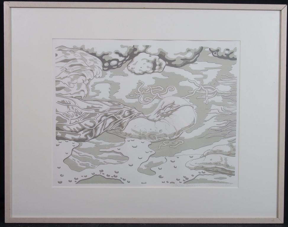 Aafke Bennema: Zeefdruk, Z.T. - Ingelijst kopen? Bied vanaf 1!