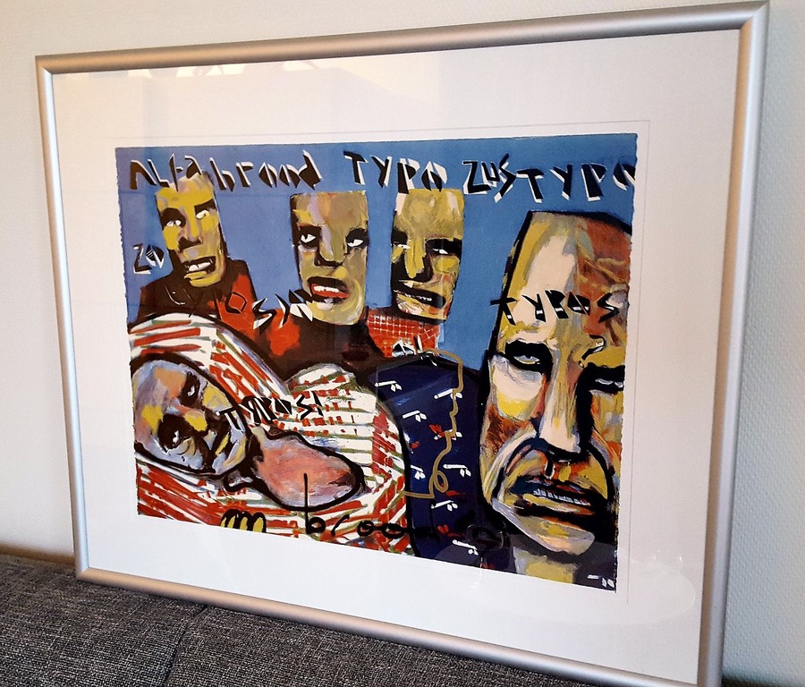 Herman Brood: zeefdruk, Alfa Brood Typo's kopen? Bied vanaf 300!