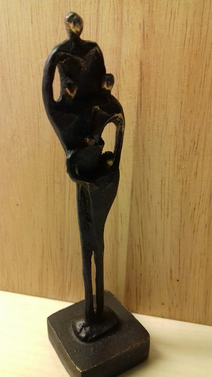 Geheel verbronsde sculptuur - SAMEN -  kopen? Bied vanaf 12!