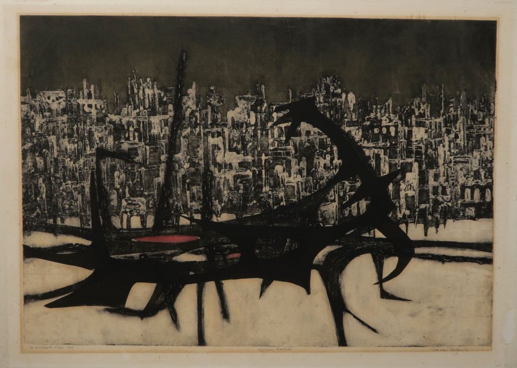 Ru van Rossem: Ets, De verwoeste stad verkocht voor € 35!