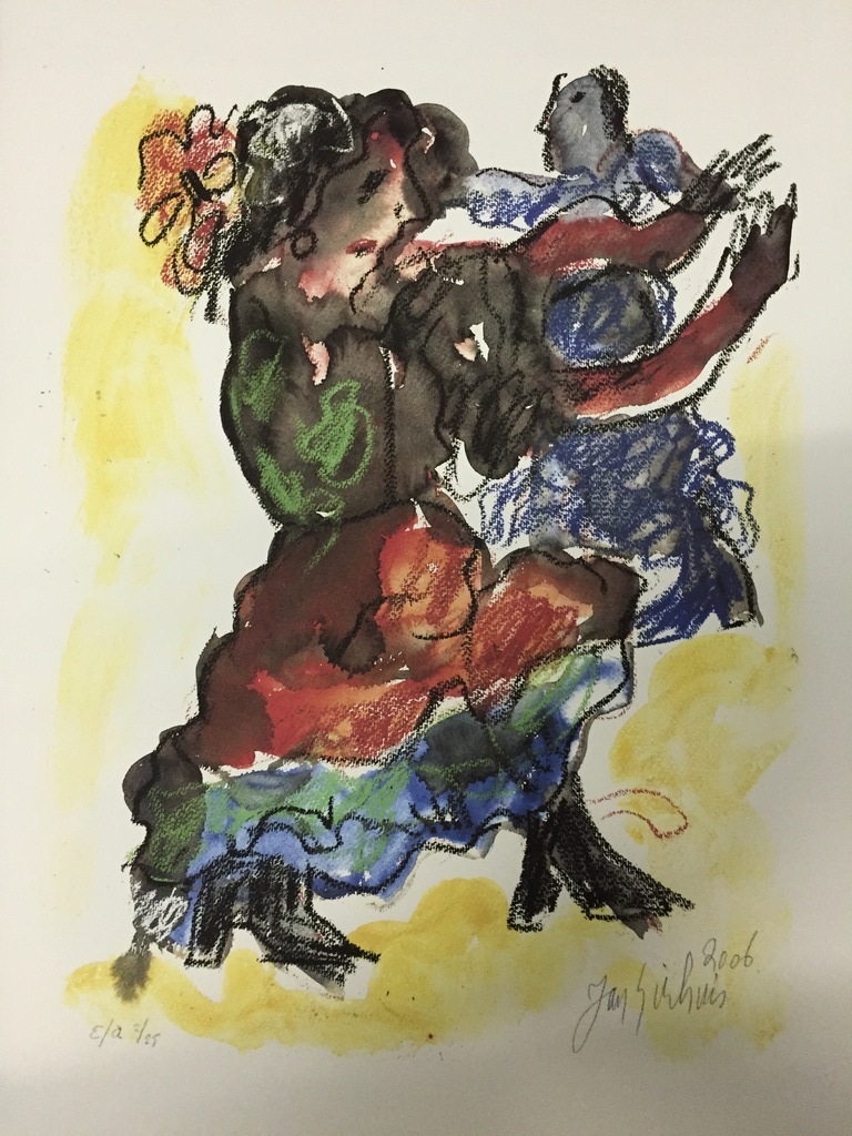 JAN SIERHUIS Originele E/A Piezo/ zeefdruk  Titel: De Dans 2006 kopen? Bied vanaf 1!