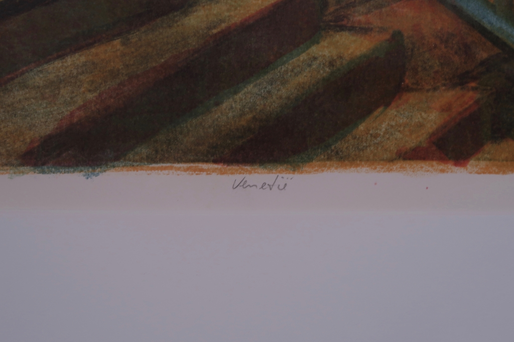 Jeroen Hermkens: Litho, Venetie - Ingelijst kopen? Bied vanaf 35!