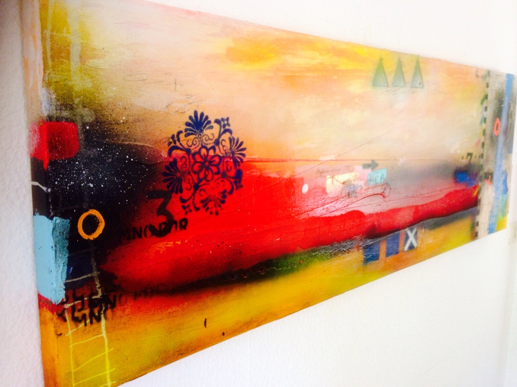 Theo koster , gemengde techniek, stairway to heaven.  kopen? Bied vanaf 300!