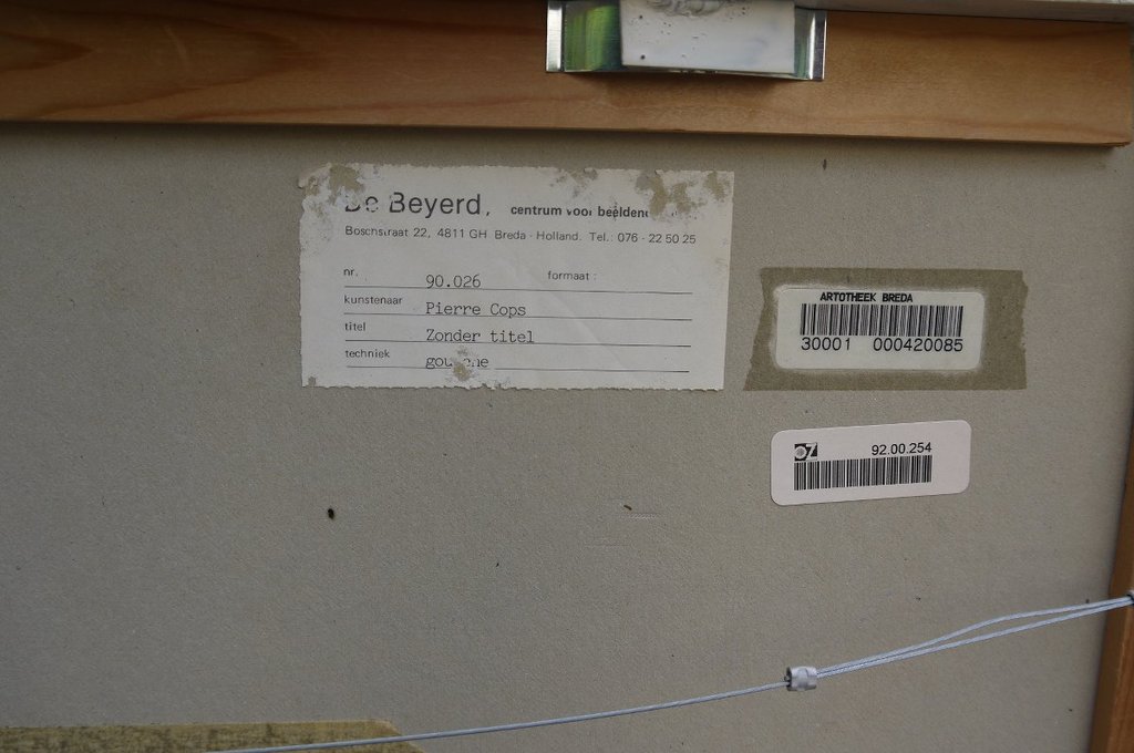 Pierre Cops (1960) - Gouache - Zonder titel kopen? Bied vanaf 1!