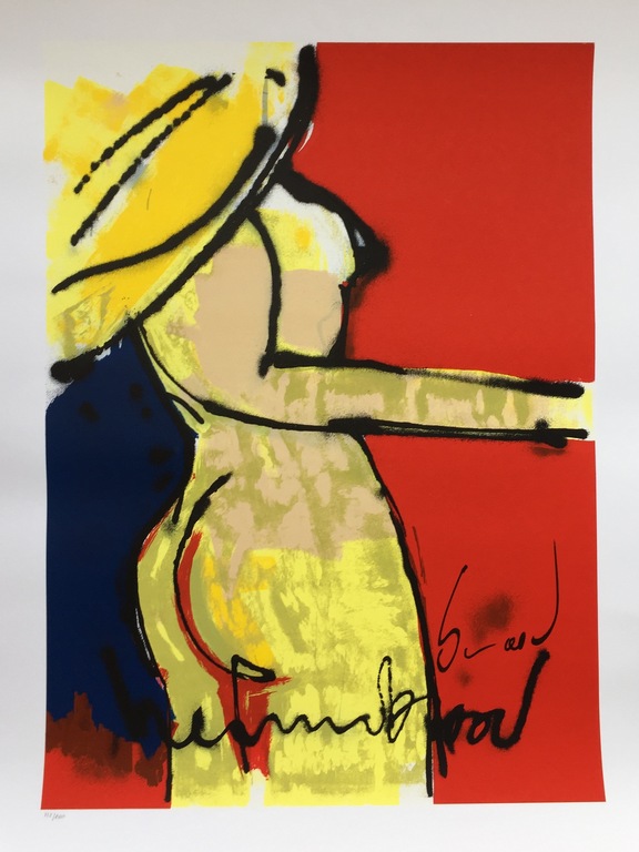 Herman Brood - Originele Kleurenzeefdruk: Naked Beauty verkocht voor € 281!