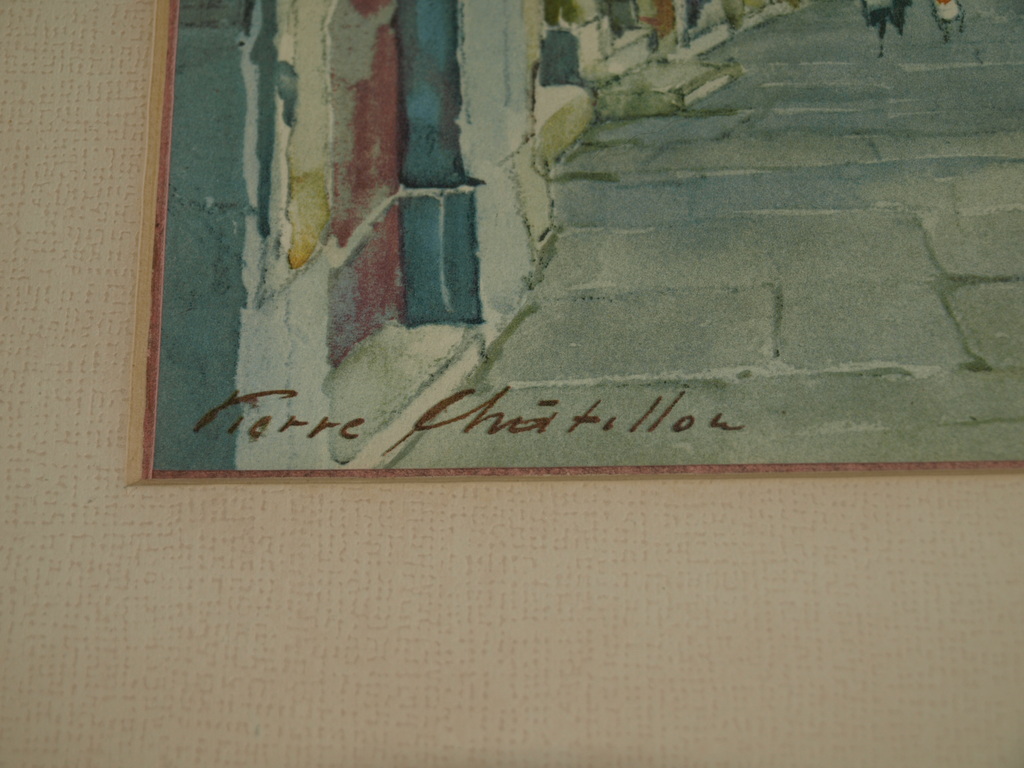 Pierre Chatillon (1885 - 1974) – Litho – Ingelijst – ca 1945 kopen? Bied vanaf 35!