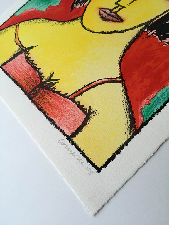 Corneille, ‘Femme avec deux oiseaux’, handgesigneerde lithografie, 2005 kopen? Bied vanaf 225!